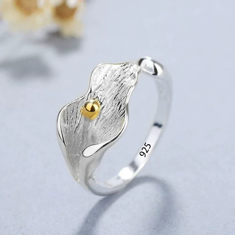 PANJBJ 925 Sterling Silver Thick Double Layer Ring for Women Girl Gift Minimalism Neutral Opening Wide Jewelry Dropshipping