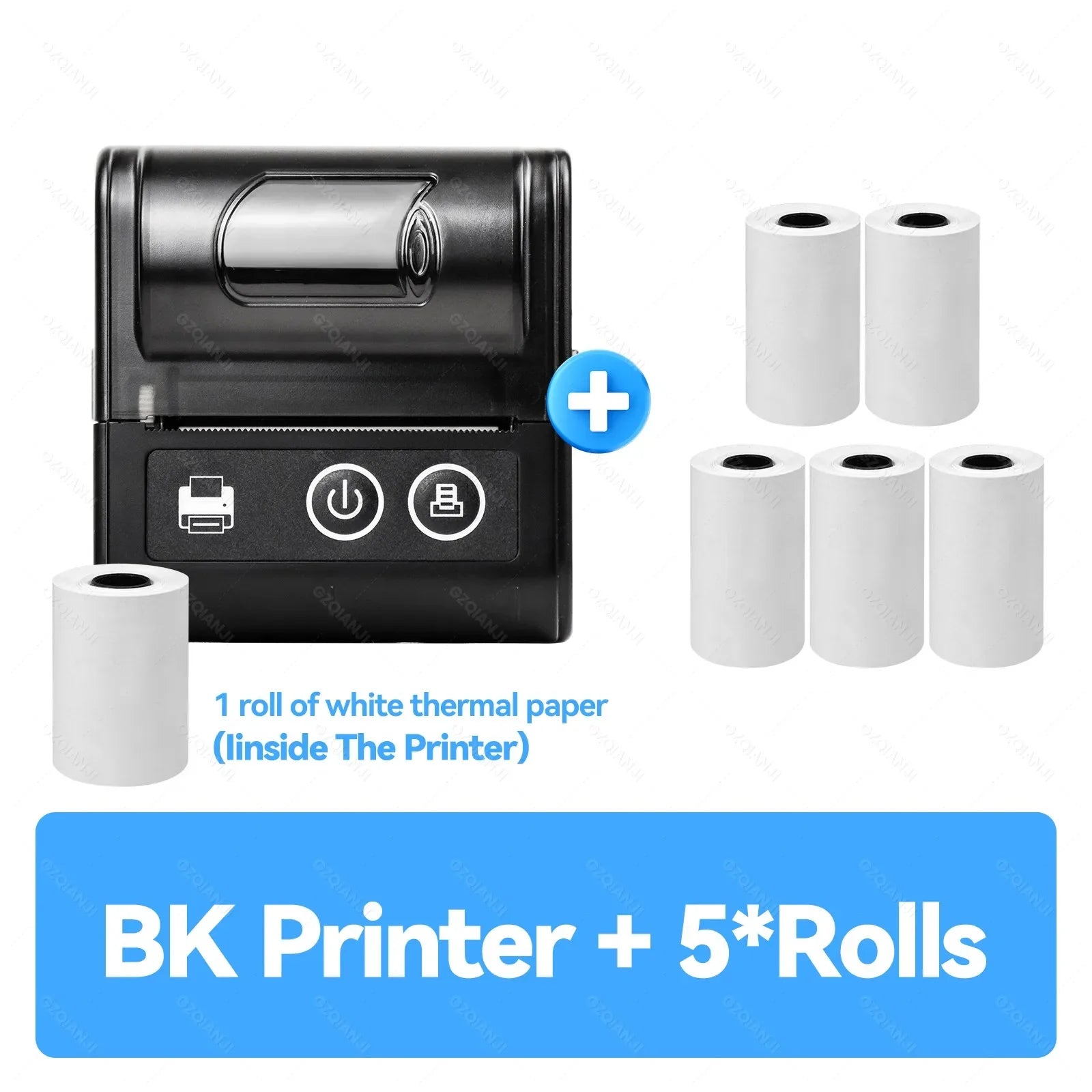 58MM Mini Pocket Thermal Receipt Printer Mobile Portable Ticket Bill Wireless Bluetooth USB Thermal POS Printer PC Android IOS