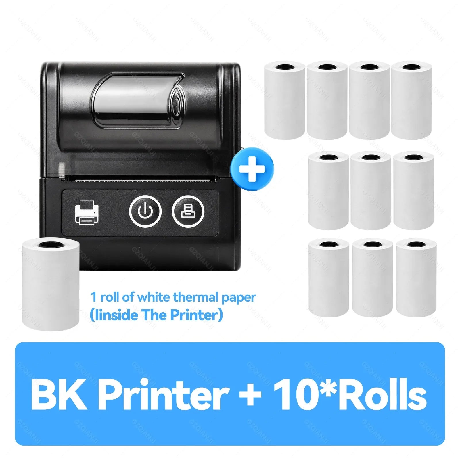 58MM Mini Pocket Thermal Receipt Printer Mobile Portable Ticket Bill Wireless Bluetooth USB Thermal POS Printer PC Android IOS